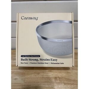 Caraway 4 Qt Stainless Steel Strainer (ring On Bottom Broken)